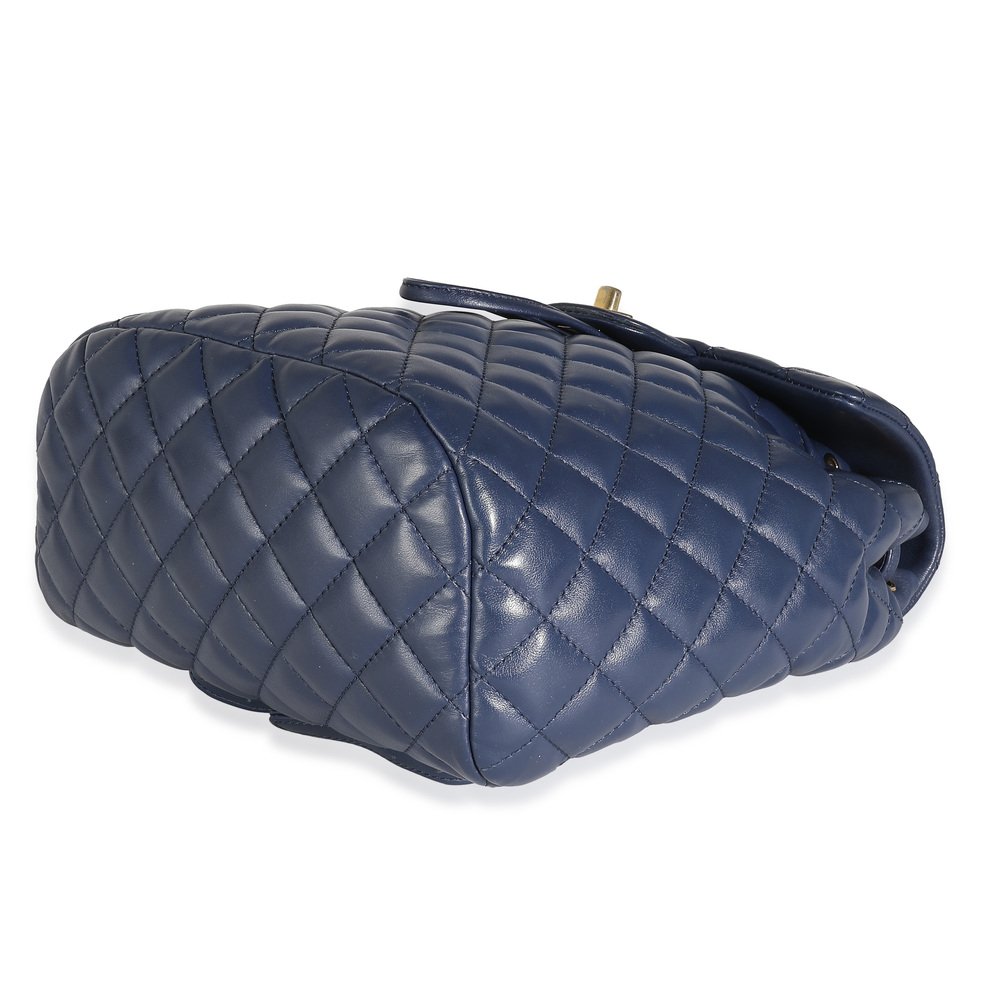 Chanel Navy Quilted Lambskin Small Urban Spirit Backpack - Picture 5 of 7